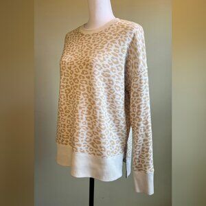 Women's Leopard Print TIMEANDTRU Crewneck Sweatshirt